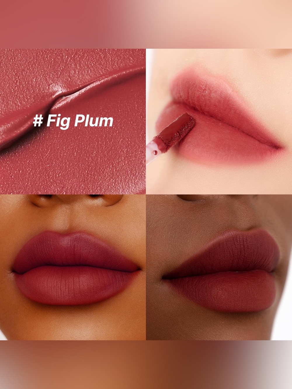 touch in Sol 03 Fig Plum Vegan Again Blur Core Lip Tint- rich & deep plum mauve